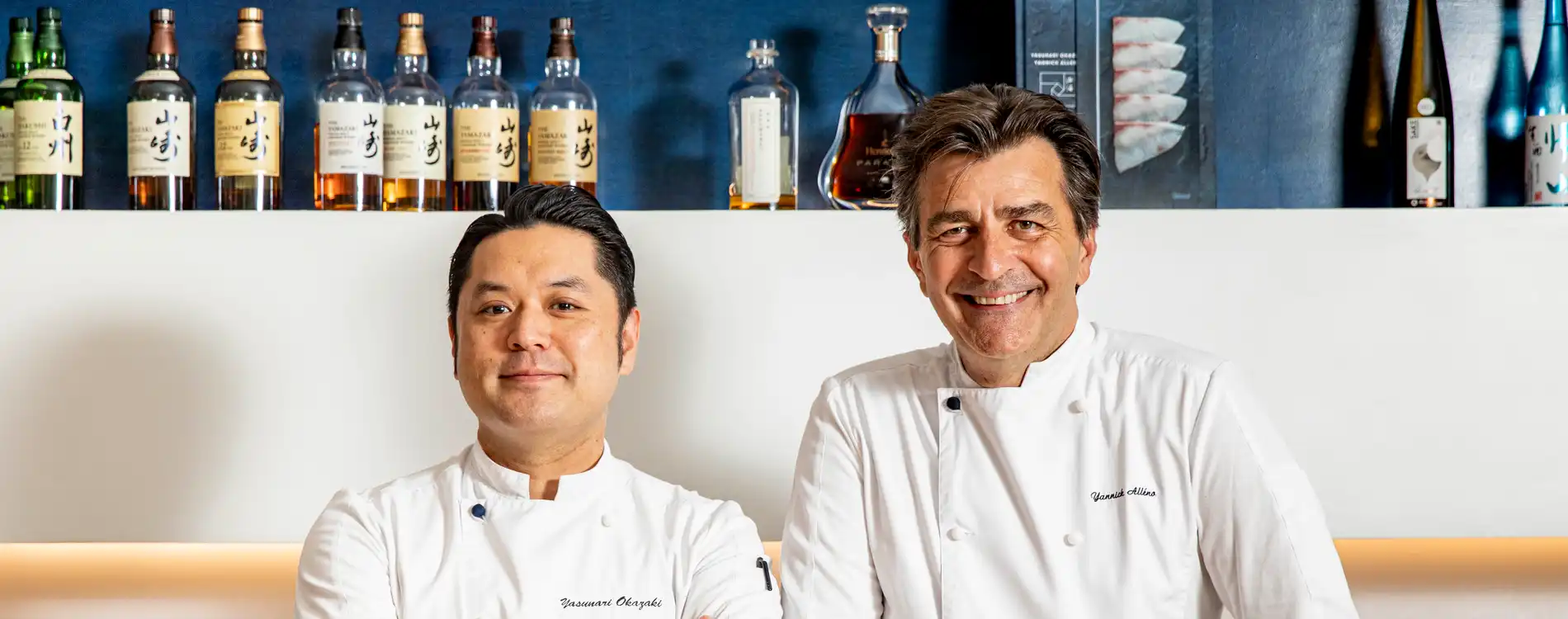 Chefs Yannick Alléno et Yasunari Okazaki